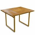 Whitecap Teak Solid Top Folding Game Table 63060